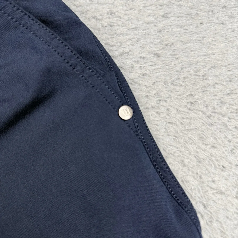 Vuori Kore Jogger Pants Men's Large Blue Lined Elastic Drawstring Athletic V456